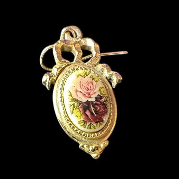 Vintage Victorian Style Floral Faux Pearl Bracelet W/ Matching Earrings - Picture 5 of 15